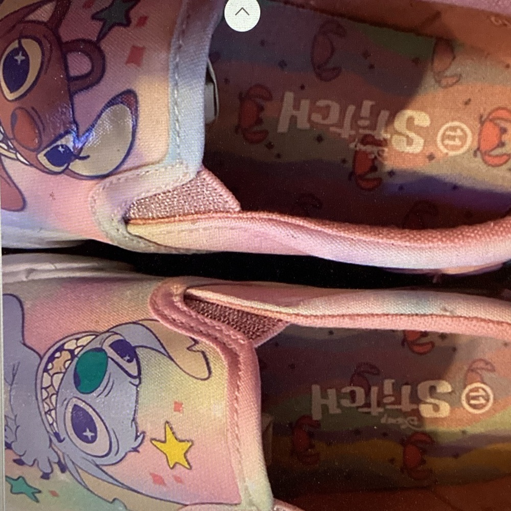 Disney Stitch & Angel Little Kid Girls Slip-On Shoes (size 11)